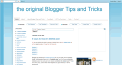 Desktop Screenshot of bloggertipsandtricks.com