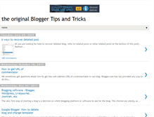 Tablet Screenshot of bloggertipsandtricks.com